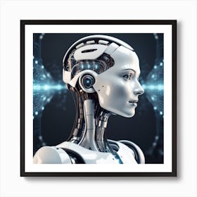 Portrait Of A Robot 24 Art Print