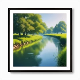 River In The Grass 21 Art Print