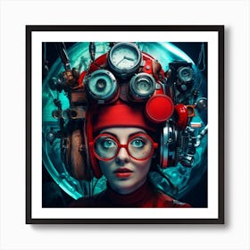 Steampunk Girl 8 Art Print