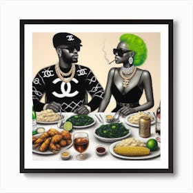 'Dinner Party' Art Print