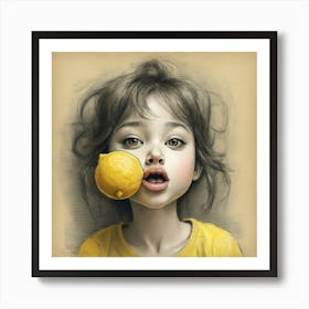 Lemon Girl 2 Art Print