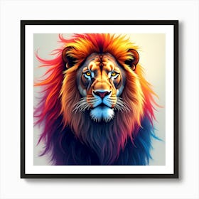 Lion Head Art Print