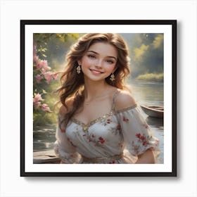 Beautiful Girl Art Print