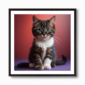 Cute Kitten Cat Print Art Print