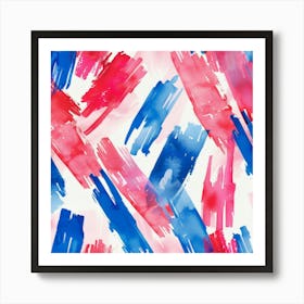 Watercolor Brushstrokes 2 Art Print