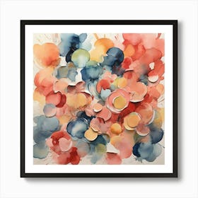 Abstract Watercolor Painting 55 Art Print Art Print