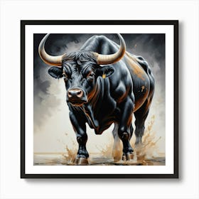 Bull Bull Bull Bull Bull Bull Bull Bull Bull Bull Art Print