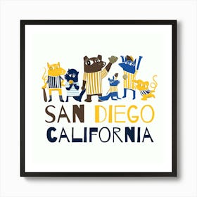 San Diego California Art Print