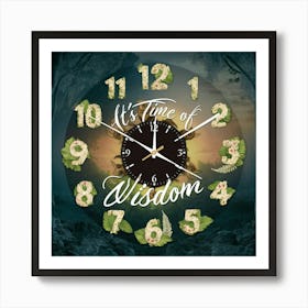 A Captivating And Artistic Poster Of A Wall Clock Art Print