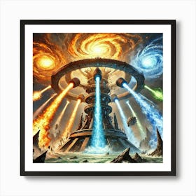 Elemental Convergence Array 1 Art Print