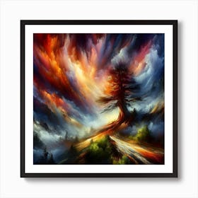 Lone Tree 3 Art Print