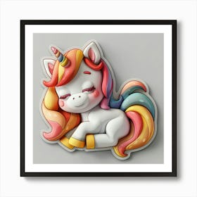 Unicorn 505 Art Print