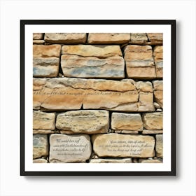 Wall Of Words Art Print