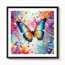 Butterfly Painting 136 Art Print