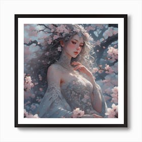blossom and lace 1 Art Print