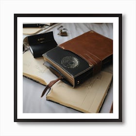 Leather Journal Art Print