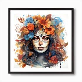 Day Of The Dead Girl 3 Art Print