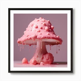 Pink Shroom Art Print
