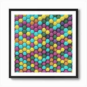 Hexagonal Pattern 4 Art Print