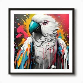 Colorful Parrot Art Print