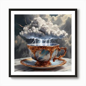 Storm in a tea cup Art Print