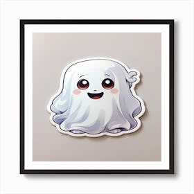 Ghost Sticker Art Print