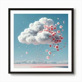 Cherry Blossom Cloud Art Print