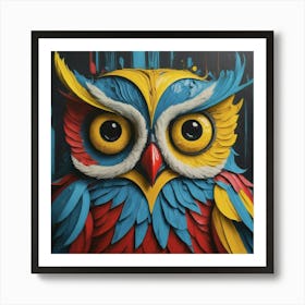 Owl 5 Art Print