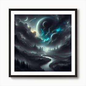 Dark Fantasy Landscape 2 Art Print