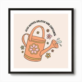 Aries Watering Can Art Print