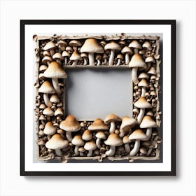 Mushroom Frame Art Print
