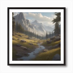 Mountain Stream 11 Art Print