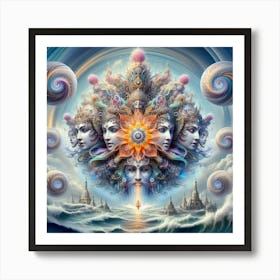 Angels Of The Ocean Art Print