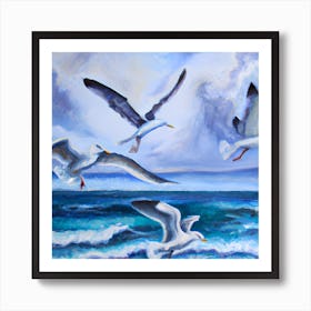 Seagulls Art Print