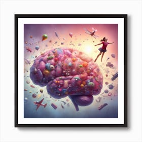 Brain Stock Videos & Royalty-Free Footage Art Print