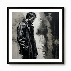 'The Man In The Rain' 1 Art Print