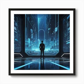 Futuristic Space Art Print