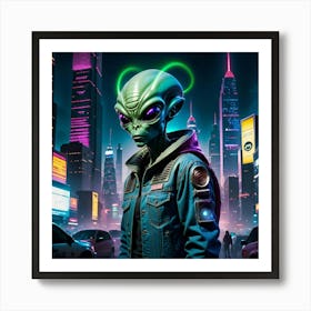 Alien In The City 1 Art Print