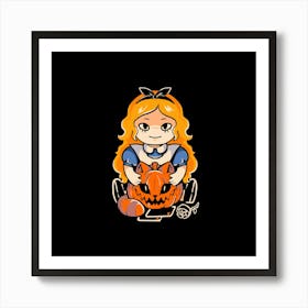 All Tricky Here - Dark Cute Alice Halloween Gift 1 Art Print