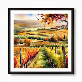 Tuscan Vineyard 2 Art Print