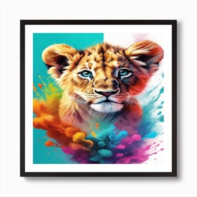 Lion Painting Art Print