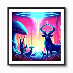 Ageless Among The Forest Art Print