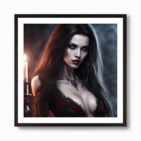 Gothic Beauty Art Print