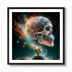 Psychedelic Skull 5 Art Print