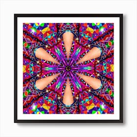 Psychedelic Mandala 56 Art Print