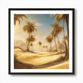 Desert Landscape Art Print