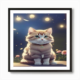 Default Cat Love Memories 2 Art Print