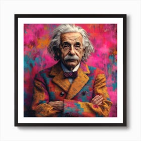 Albert Einstein 14 Art Print