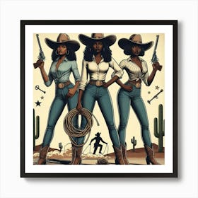 Three Cowgirls Poster