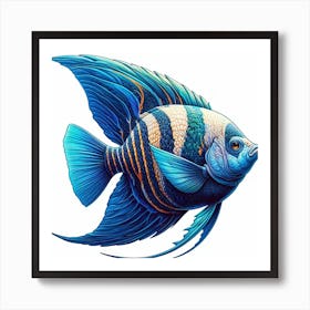 Fish of Angelfish 3 Art Print